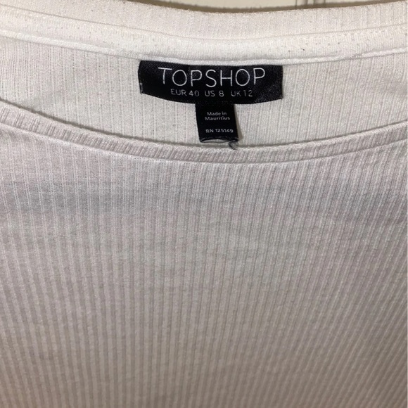 TOPSHOP Cropped Longsleeve Top - Picture 2 of 2